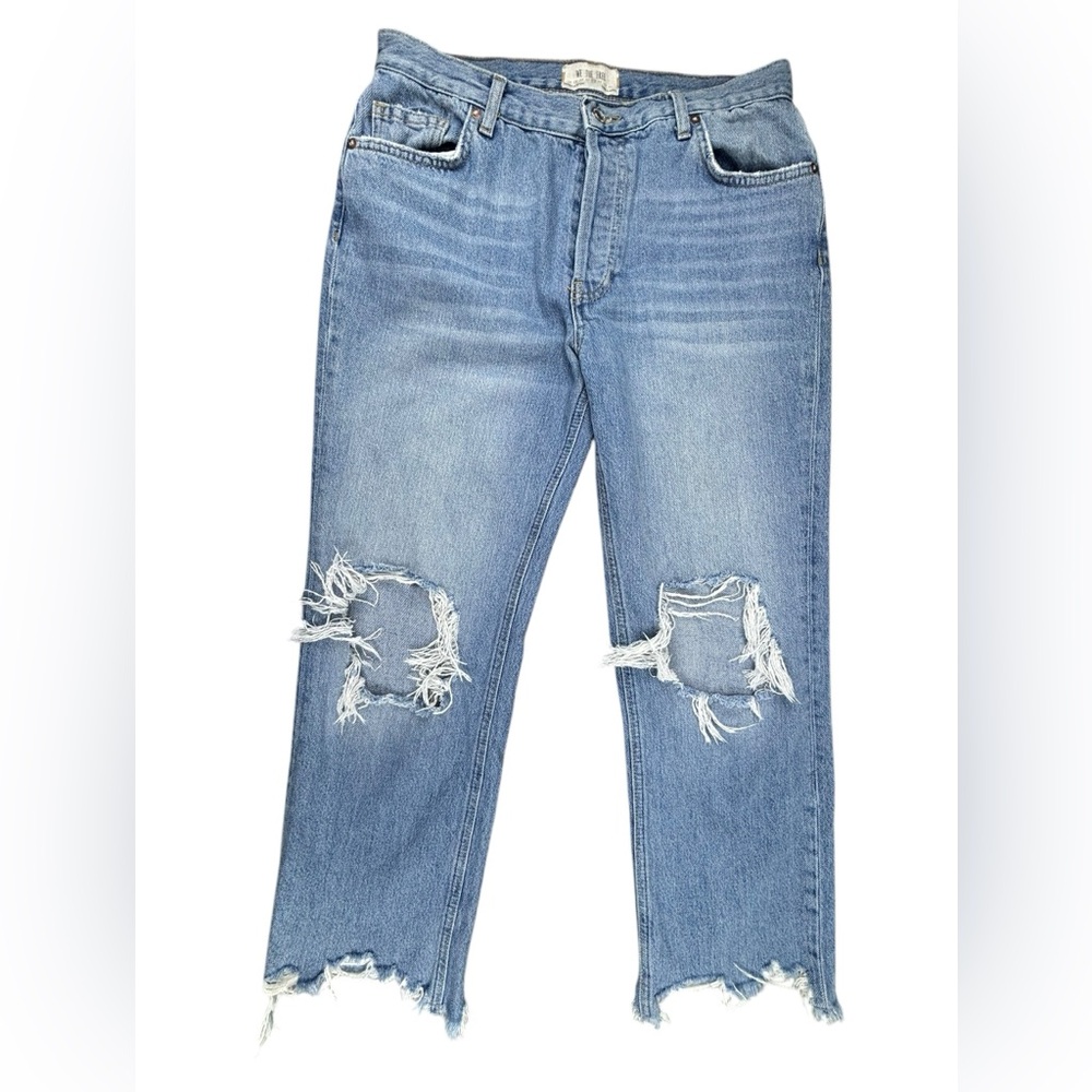 Free People - Distressed Raw Hem Jeans- 28- Excellent Condition!!!